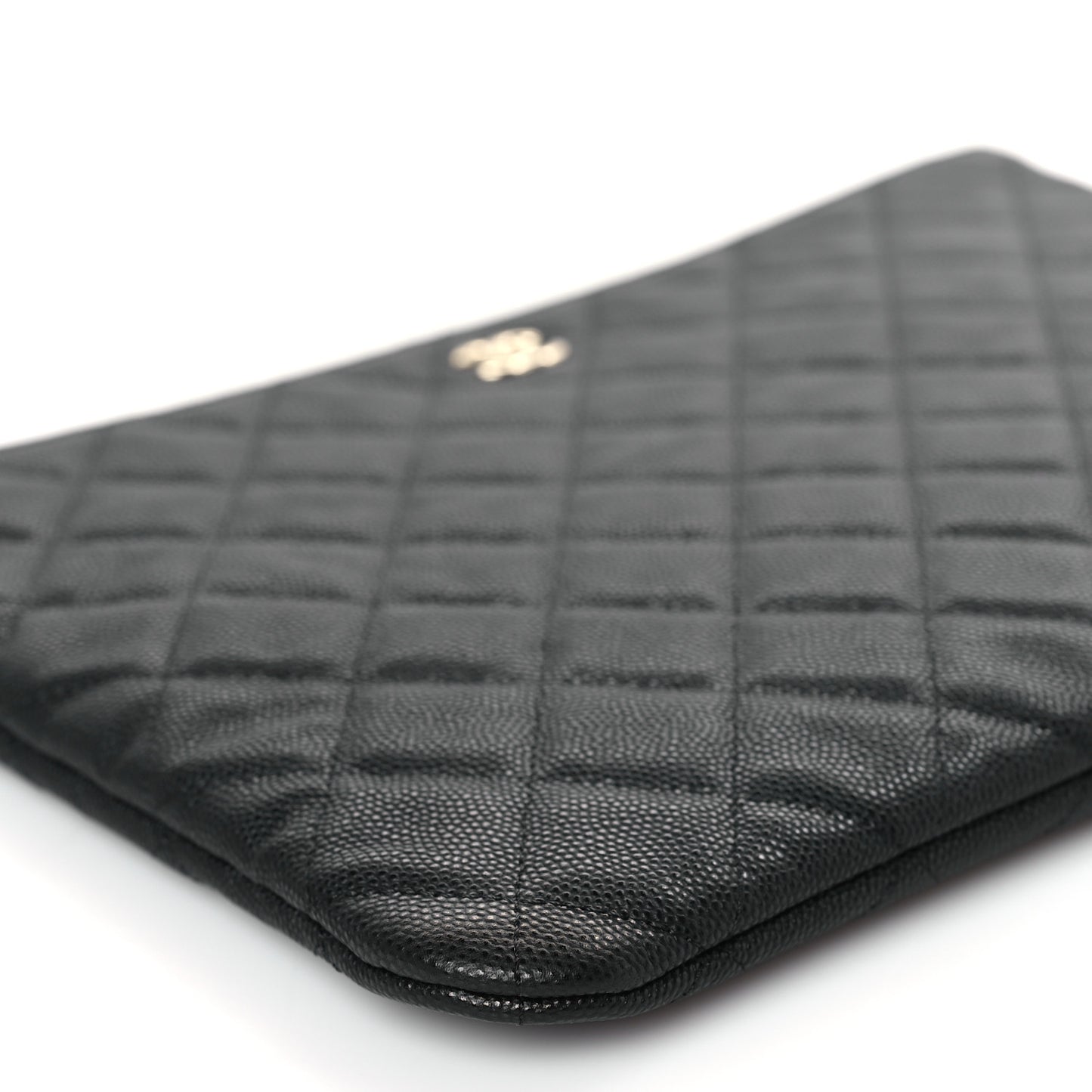 Caviar Quilted Medium Cosmetic Case Black