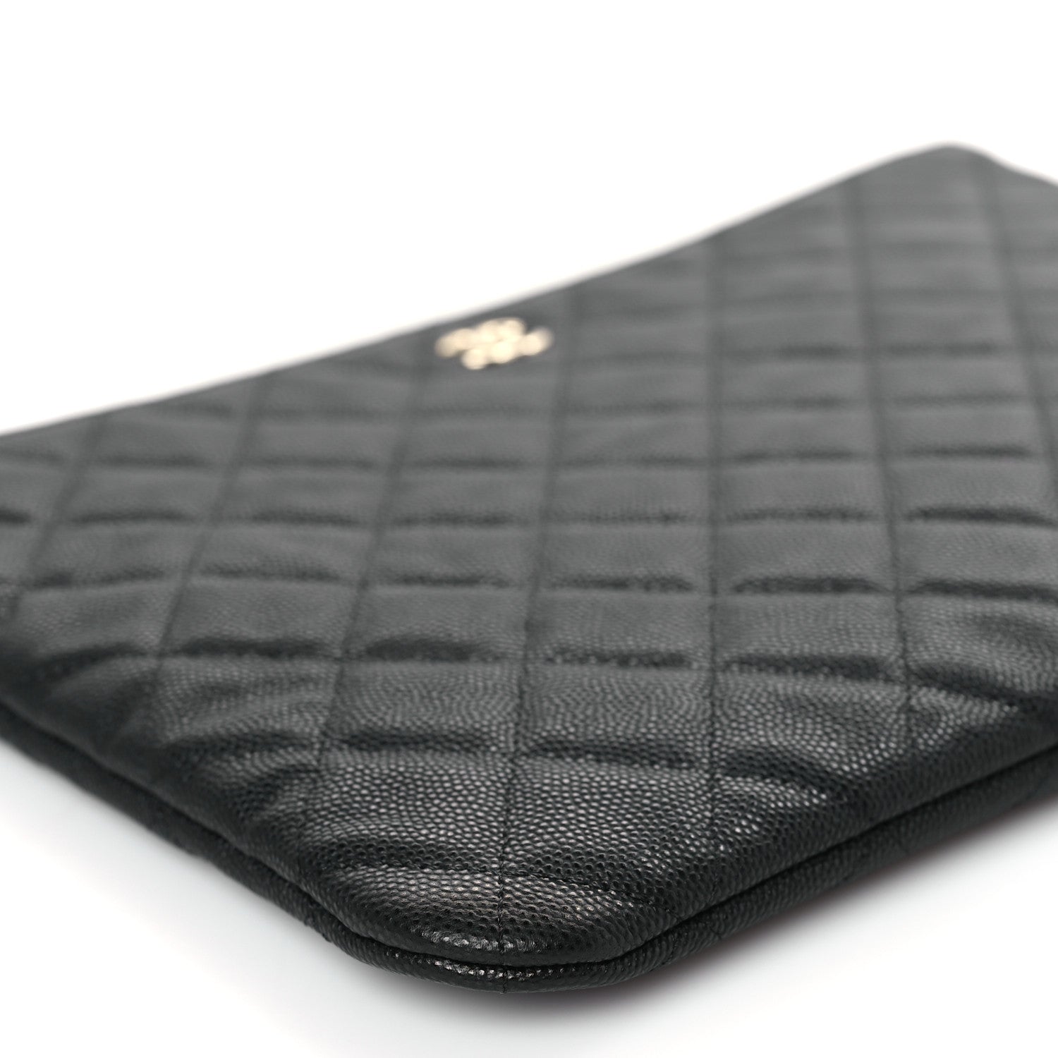 Chanel Caviar Quilted Medium Cosmetic Case Black 8 of 10