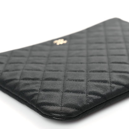 Chanel Caviar Quilted Medium Cosmetic Case Black 8 of 10