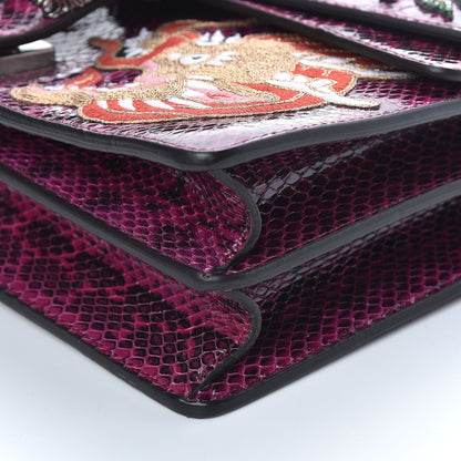 Gucci Elaphe Dragon Embroidered Medium Dionysus Shoulder Bag Violet Cyclamen Multicolor 6 of 9