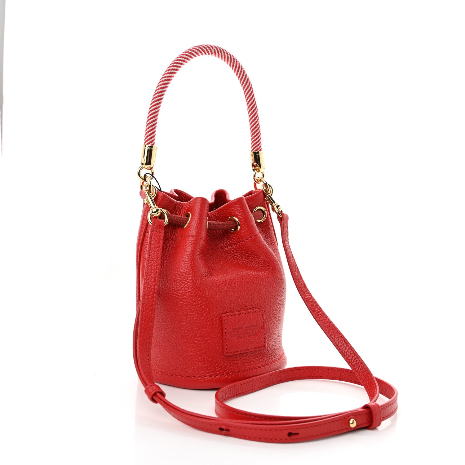 Marc Jacobs Grained Calfskin The Mini Bucket Bag True Red 3 of 11