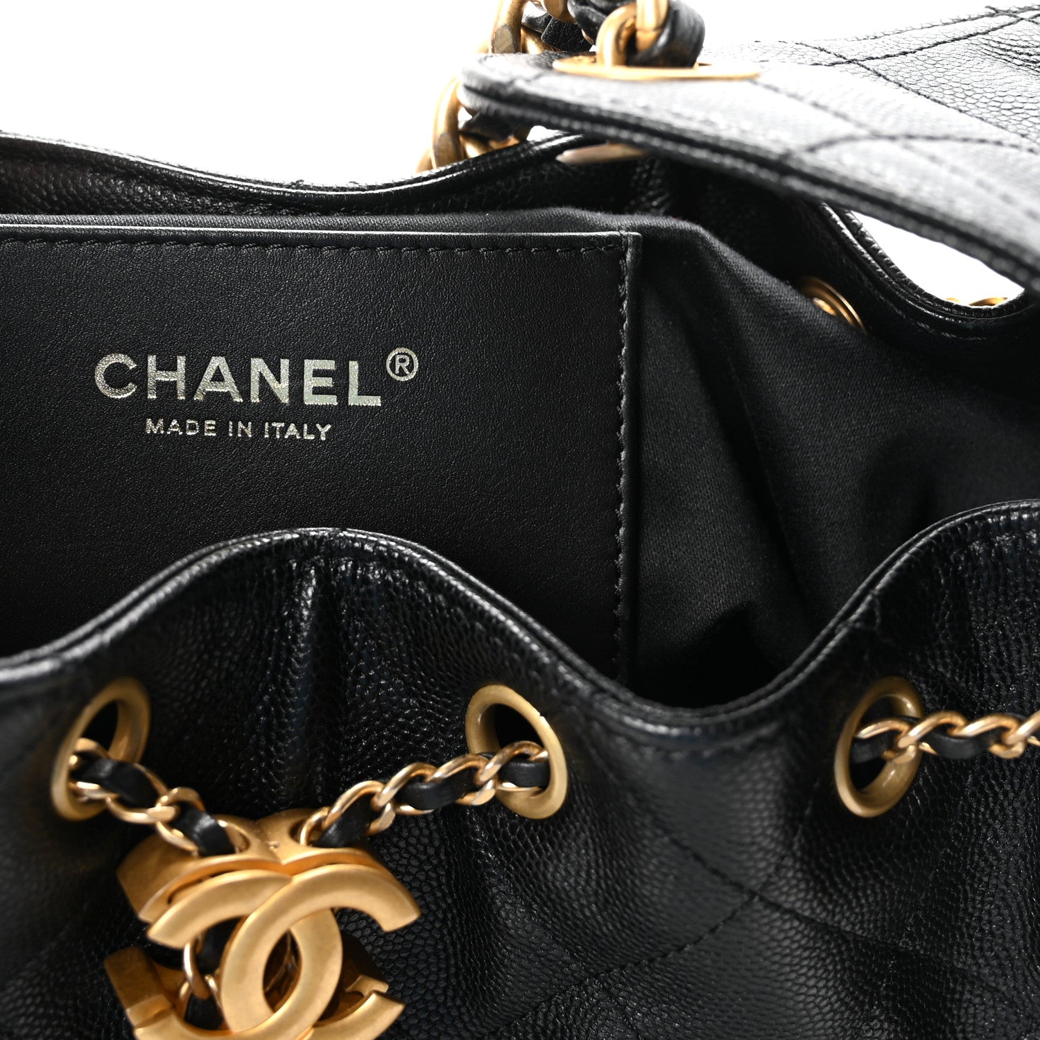 Chanel Caviar Quilted Small Chanel 25 Handbag Black 6 of 11