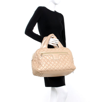 Chanel Lambskin COCO Cocoon Bowler Light Gold 2 of 7