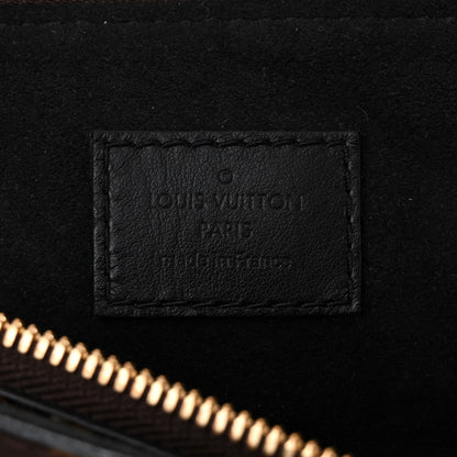 Louis Vuitton Monogram Flower Zipped Tote MM Black 8 of 11