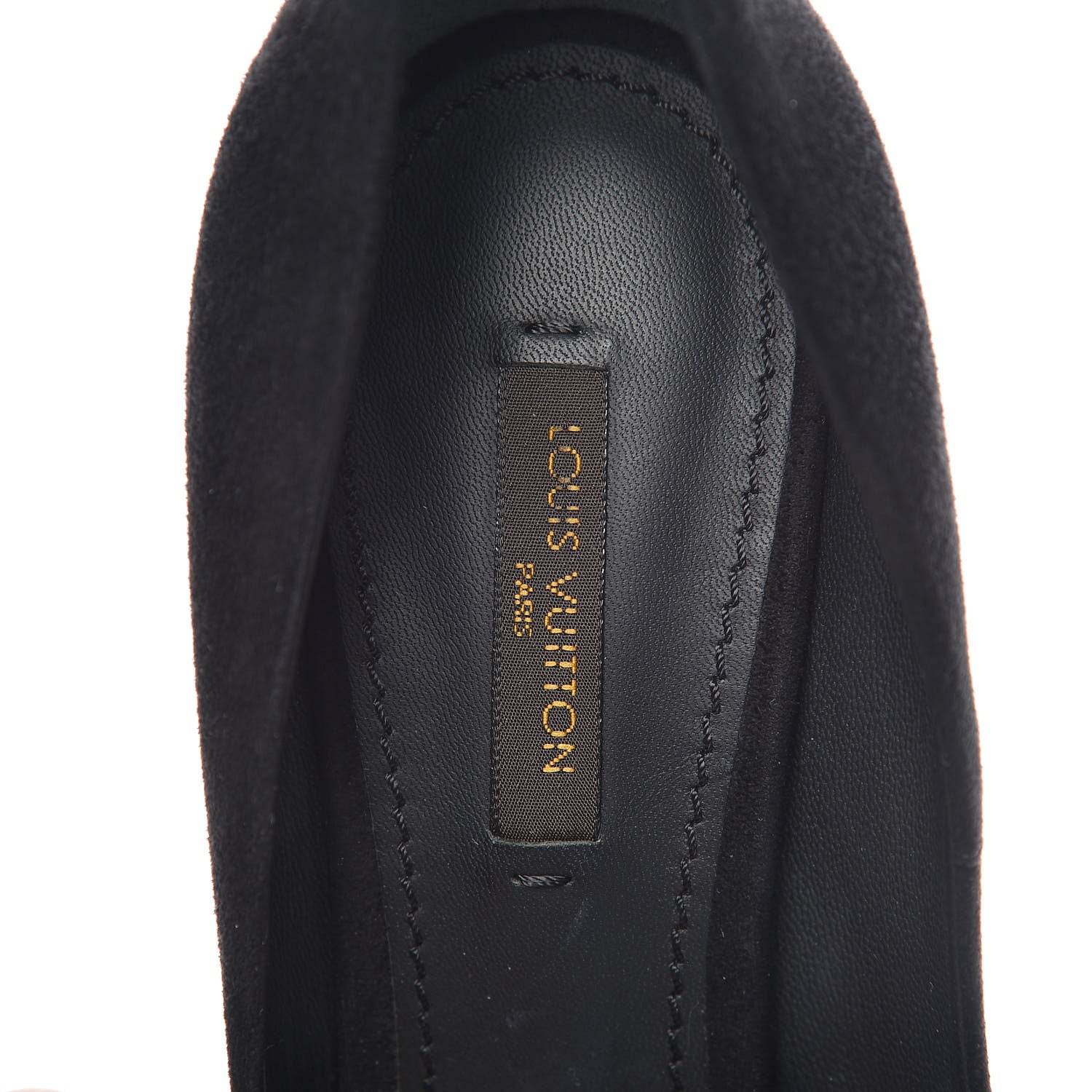 Louis Vuitton Suede Eyeline Pumps 38 Black 7 of 9