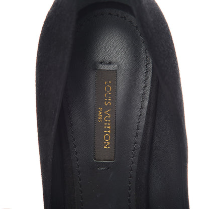 Louis Vuitton Suede Eyeline Pumps 38 Black 7 of 9