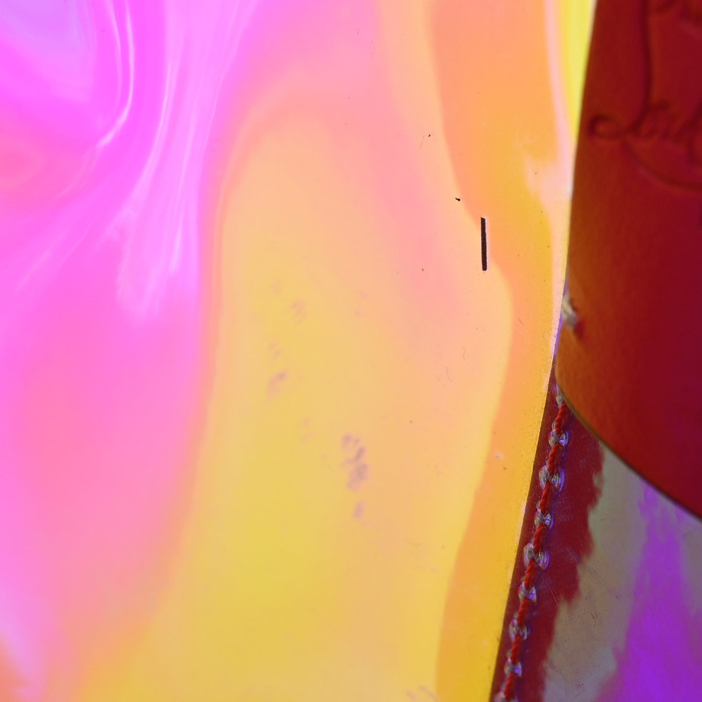 PVC Spikes East West Cabata Tote Clear Multicolor