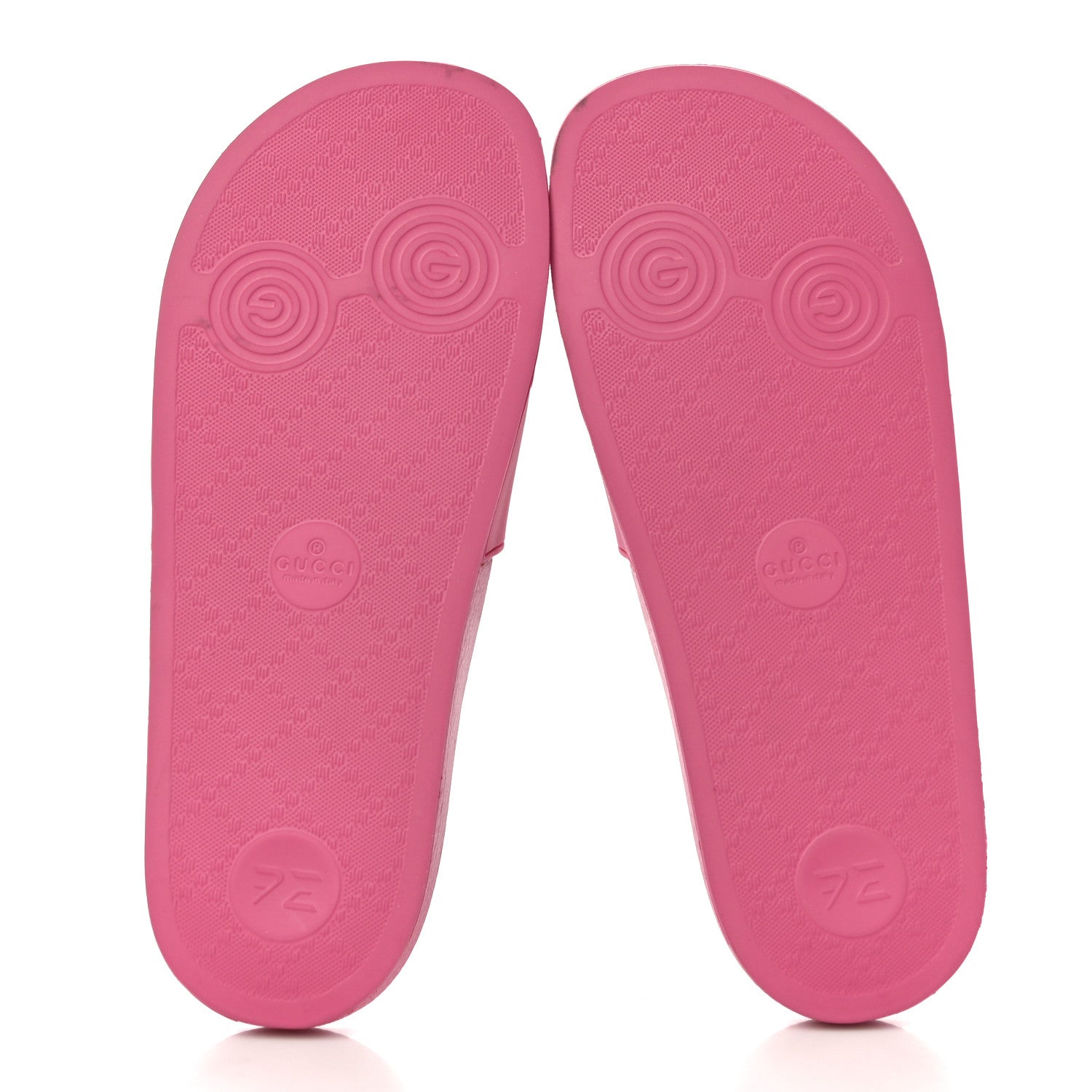 Gucci Rubber Womens Logo Slide Sandals 39 Fuchsia 4 of 11