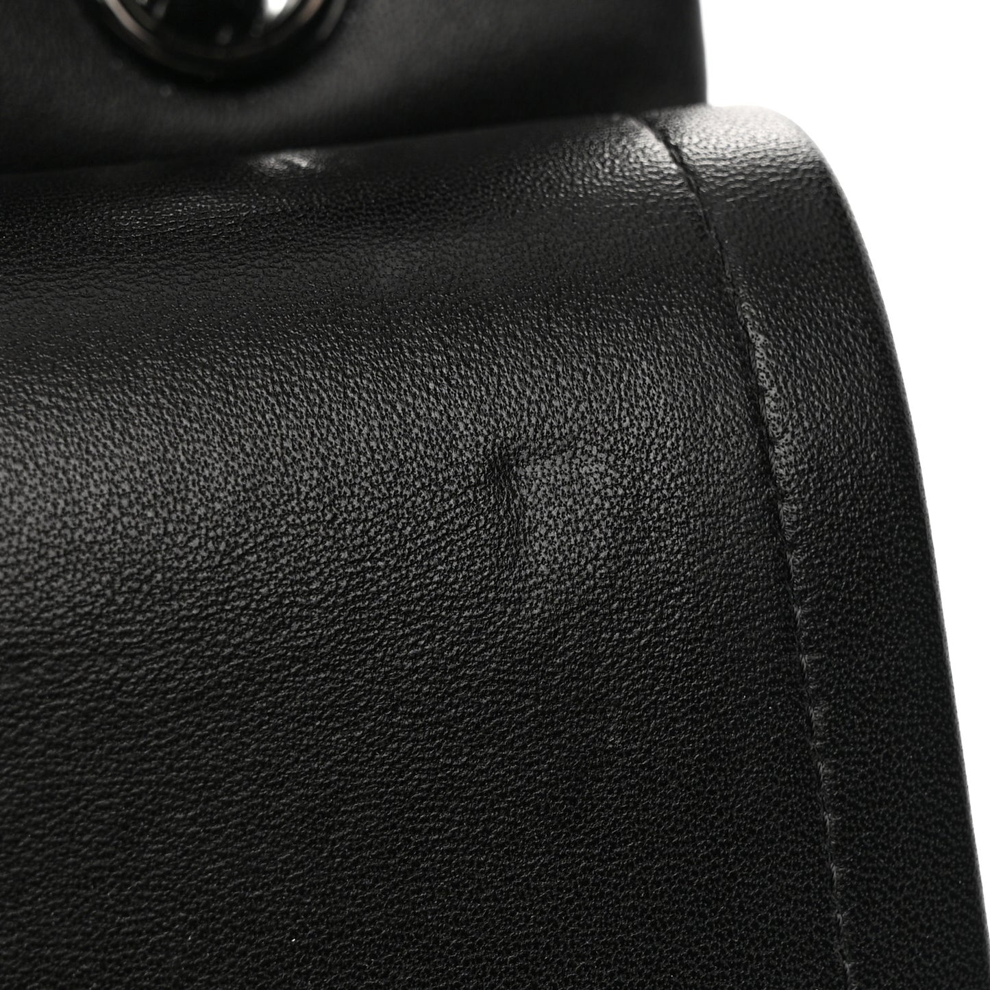 Lambskin Chevron Quilted Jumbo Double Flap So Black