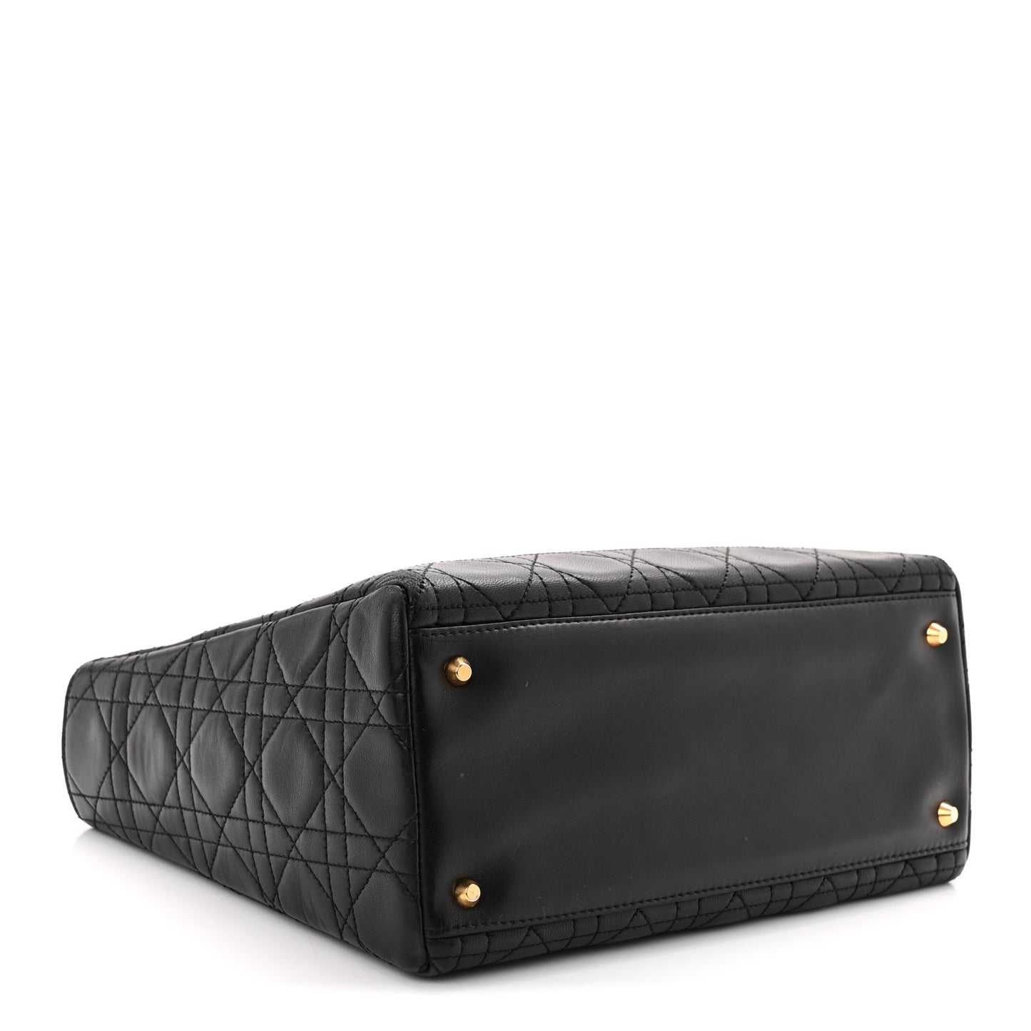 Lambskin Cannage Medium Lady Dior Black