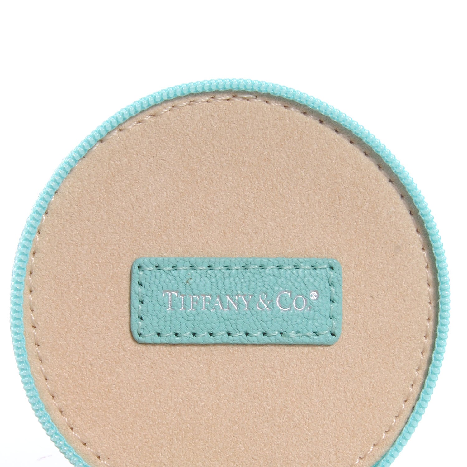 Tiffany Grain Leather Ultrasuede Lining Jewelry Case 6 of 7