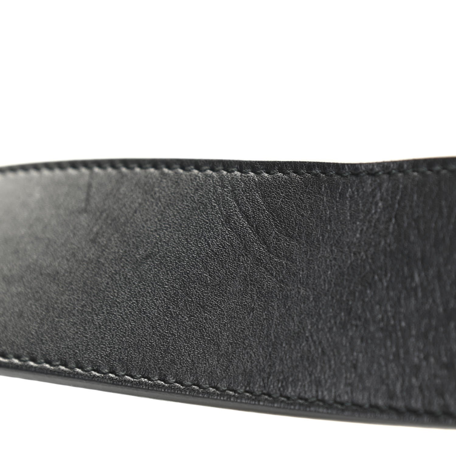 Gucci Moon Calfskin Pearl Double G 40mm Belt 80 32 Black Cream 6 of 10