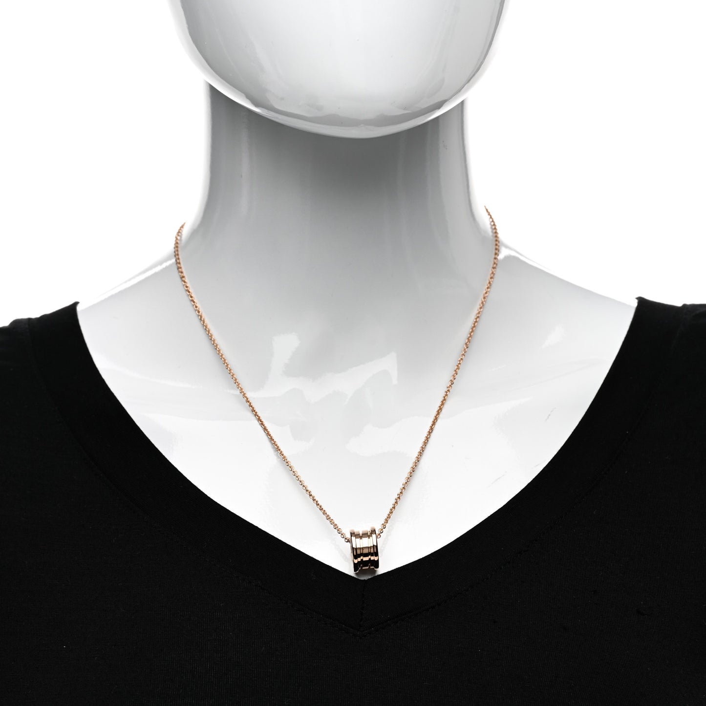 18K Rose Gold B.Zero1 Pendant Necklace