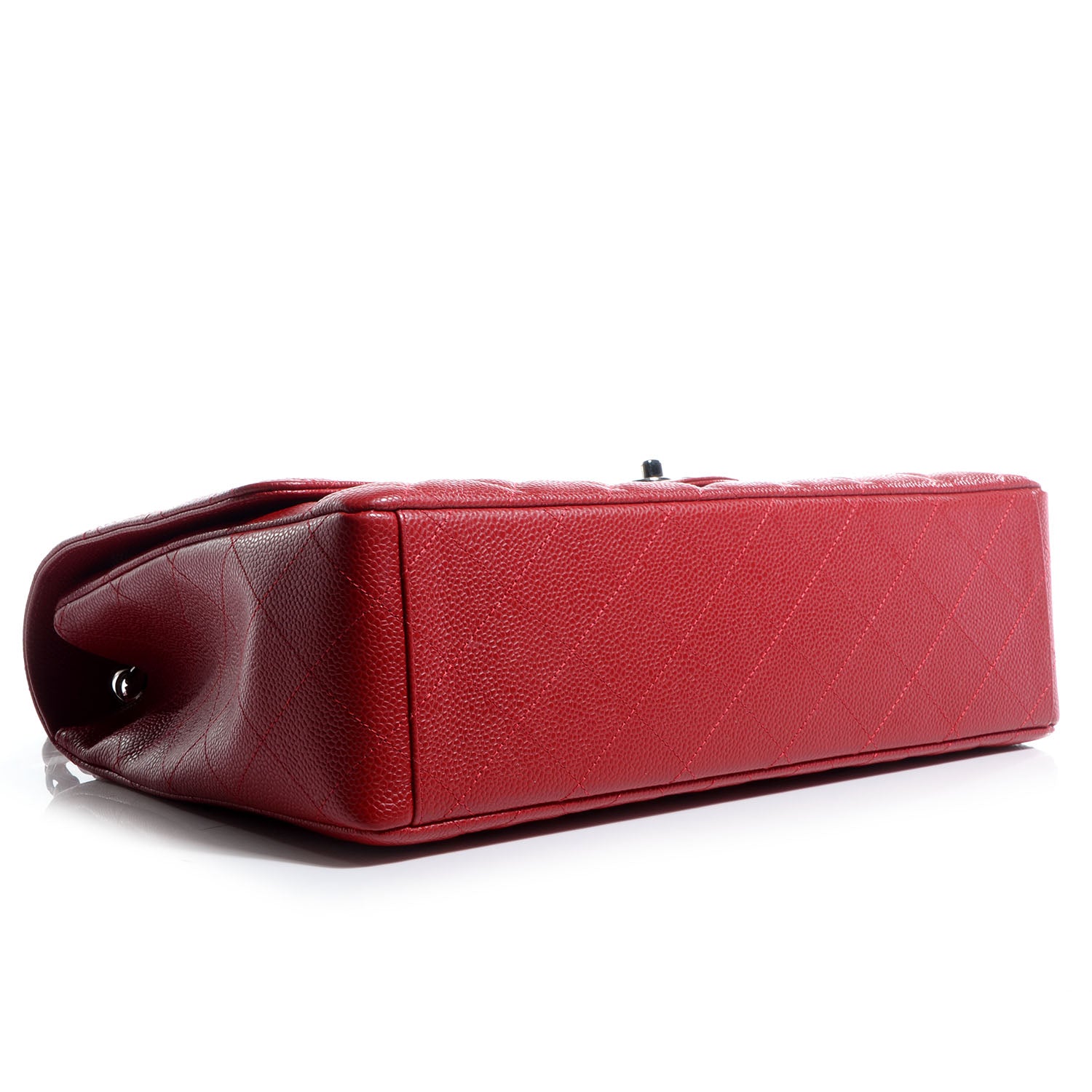 Chanel Caviar Maxi Single Flap Red 4 of 7