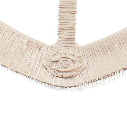 Chanel Swarovski Baguette Crystal CC Shield Brooch Silver 4 of 5