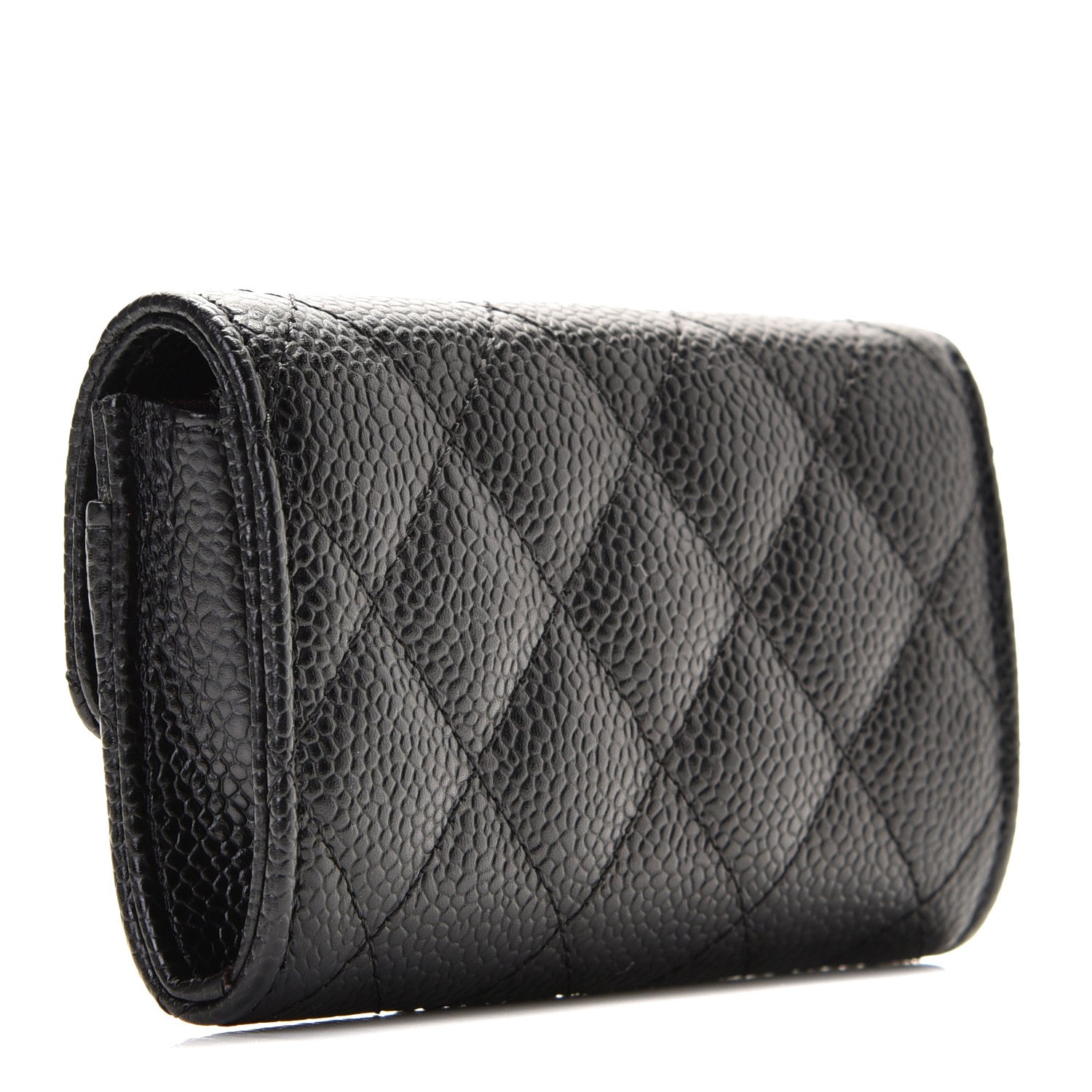 Chanel Caviar Quilted Flap Card Holder Black 3 of 10