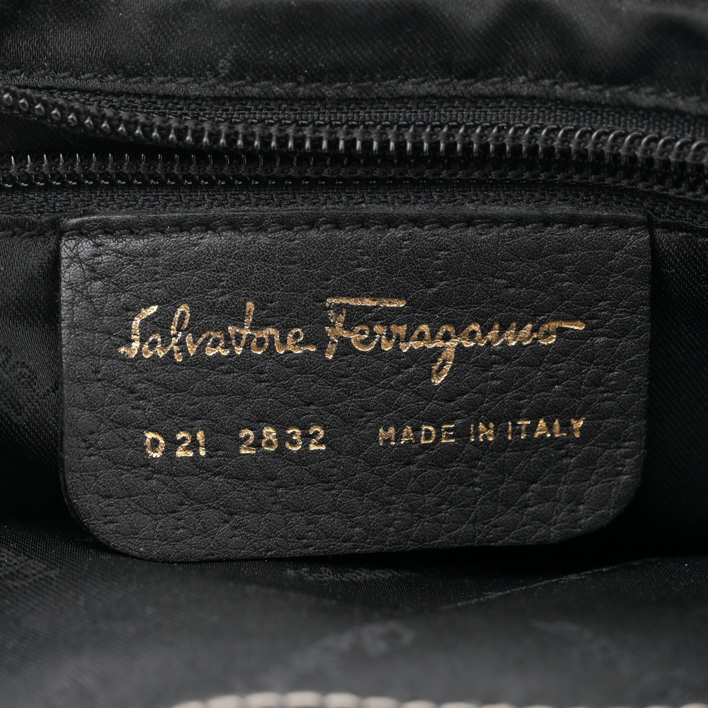 Calfskin Gancini Lock Hobo Black