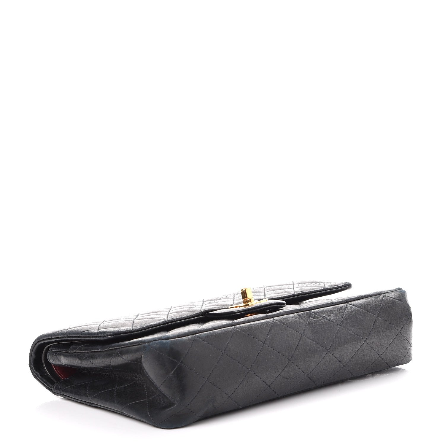 Chanel Lambskin Quilted Medium Double Flap Black 5 of 16