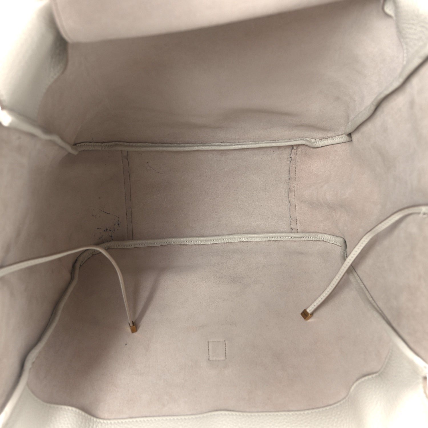 Saint Laurent Grained Deerskin Bea Tote Blanc Vintage 5 of 10