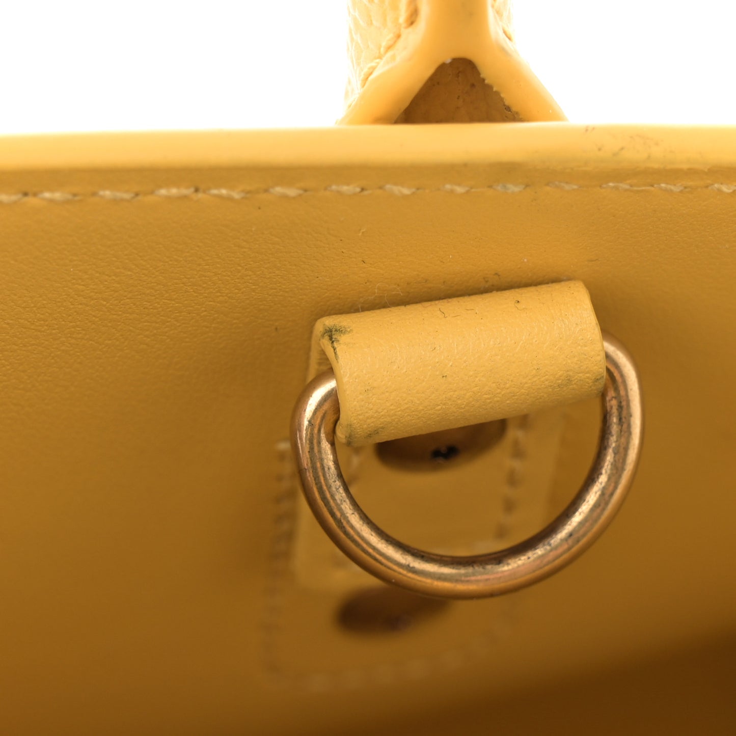 Grained Calfskin Nano Sac De Jour Jaune