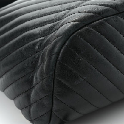 Chanel Calfskin Chevron Quilted Small Urban Spirit Backpack Black 10 of 11