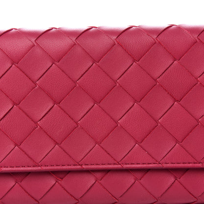 Bottega Veneta Nappa Intrecciato Continental Flap Wallet Antique Pink 8 of 9