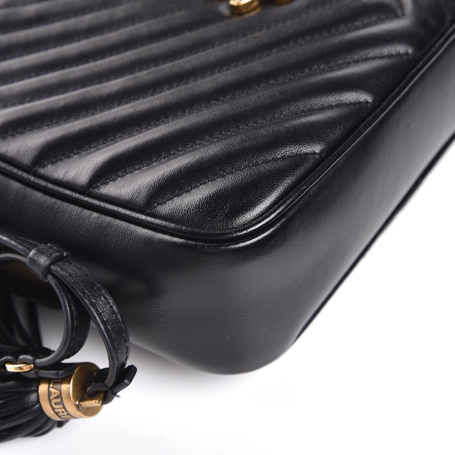 Calfskin Matelasse Monogram Lou Camera Bag Black