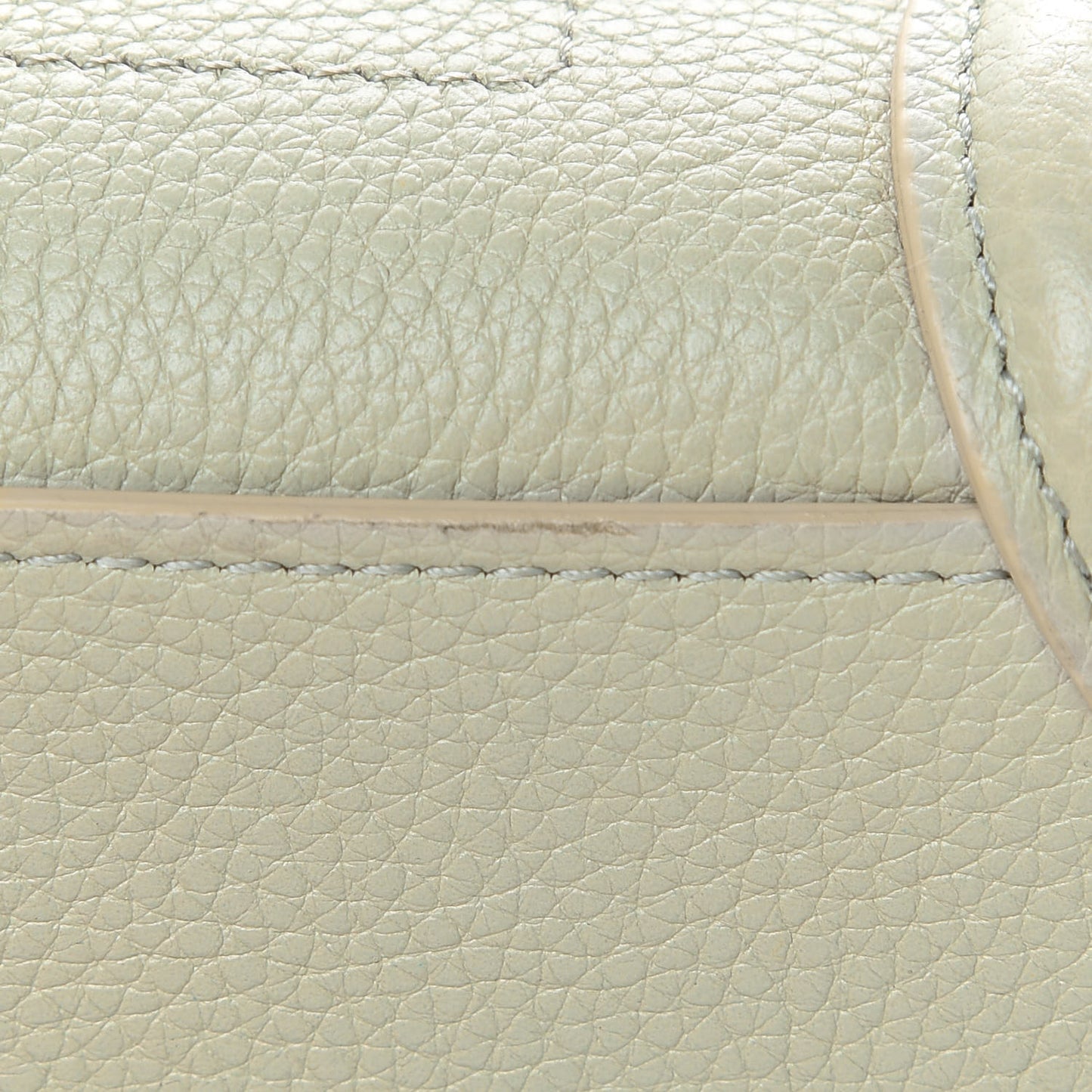 Drummed Calfskin Nano Luggage Vert D'eau