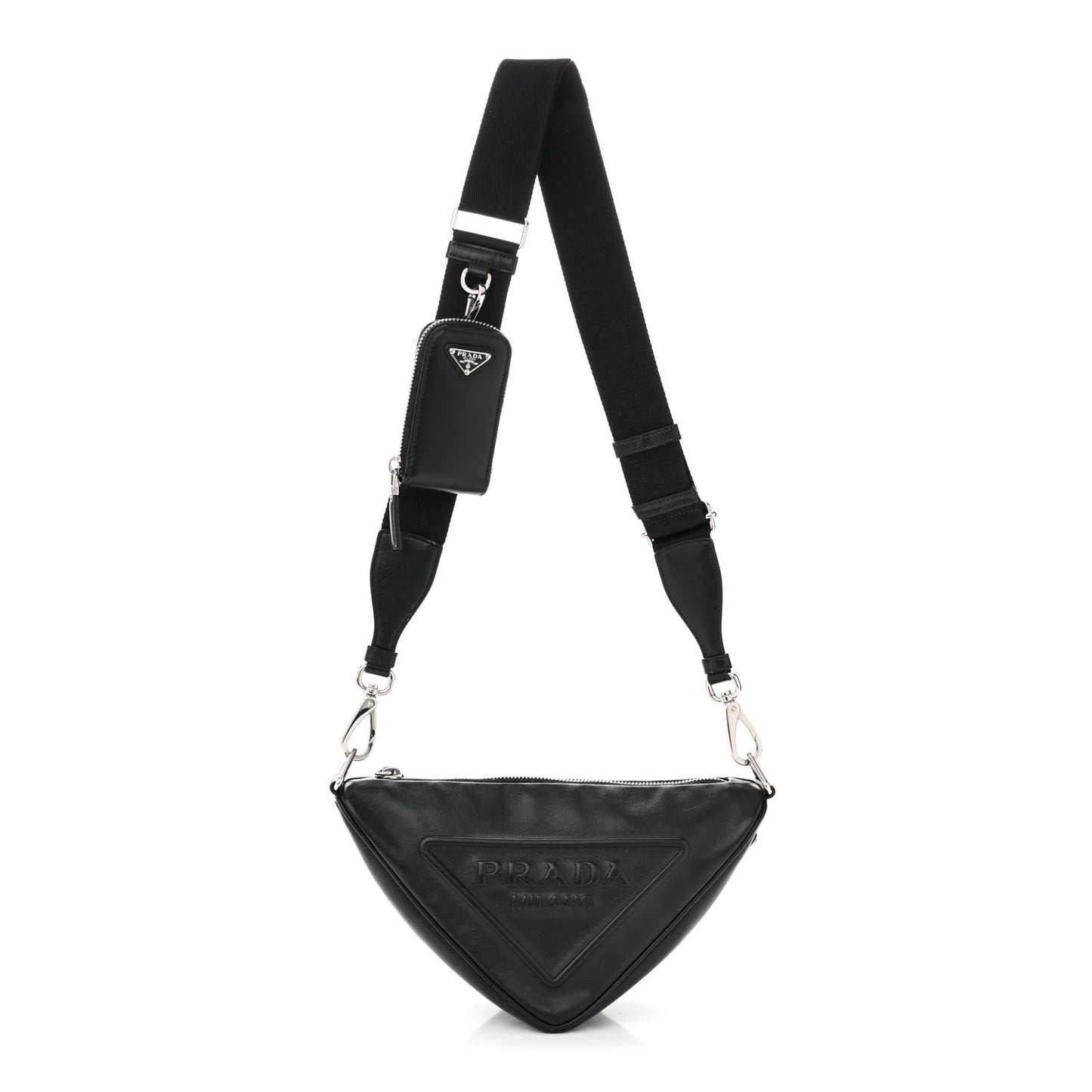 Grace Lux Triangle Shoulder Bag Black