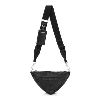 Prada Grace Lux Triangle Shoulder Bag Black 1 of 11