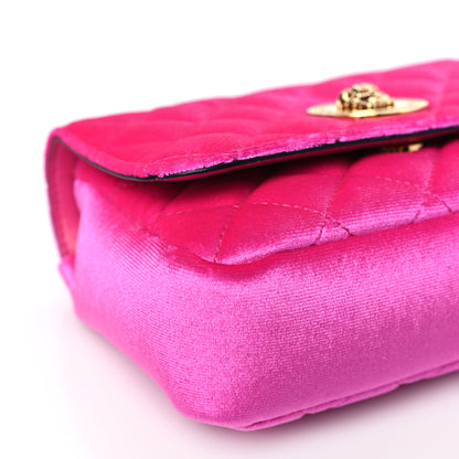 Versace Velvet Quilted Medusa Chain Crossbody Pink 7 of 8