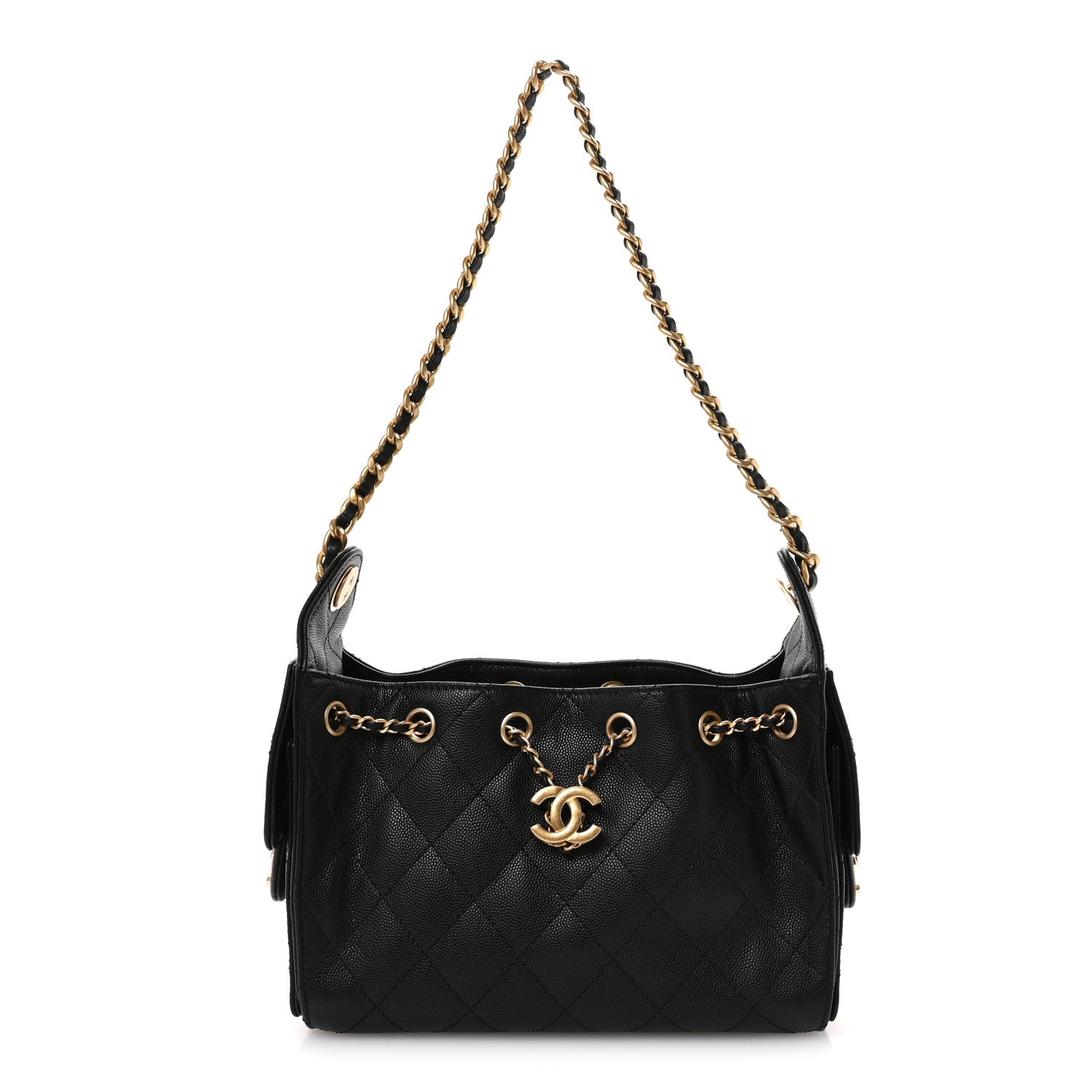 Chanel Caviar Quilted Mini Chanel 25 Handbag Black 1 of 11