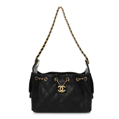 Chanel Caviar Quilted Mini Chanel 25 Handbag Black 1 of 11