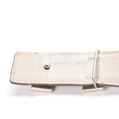 Hermes Swift Epsom 32mm H Belt 85 White Blue Jean 8 of 8