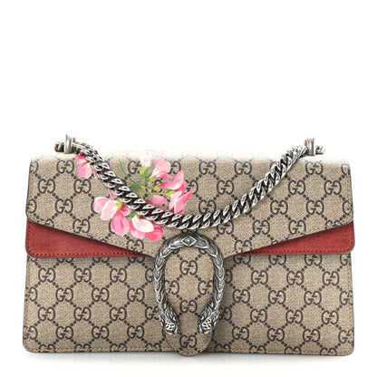 Gucci GG Supreme Monogram Blooms Small Dionysus Shoulder Bag Beige Multicolor Dry Rose 1 of 10