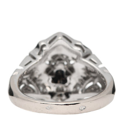 Chanel 18K White Gold Diamond Sous Le Signe Du Lion Ring 54 7 7 of 16
