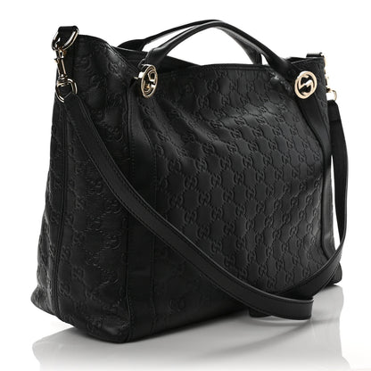 Gucci Guccissima Medium Miss GG Top Handle Bag Black 3 of 8