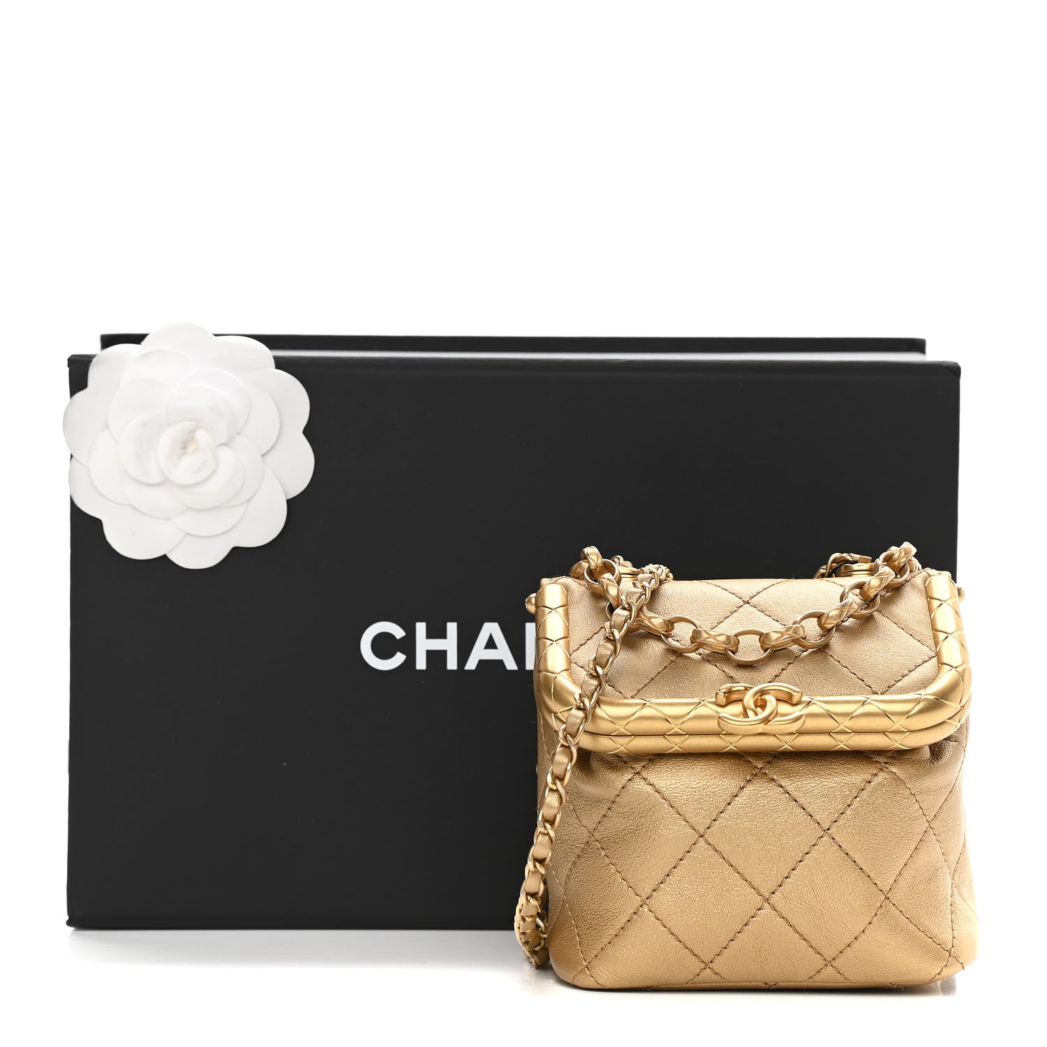 Chanel Metallic Lambskin Quilted Small My Crush Bag Gold 11 of 11