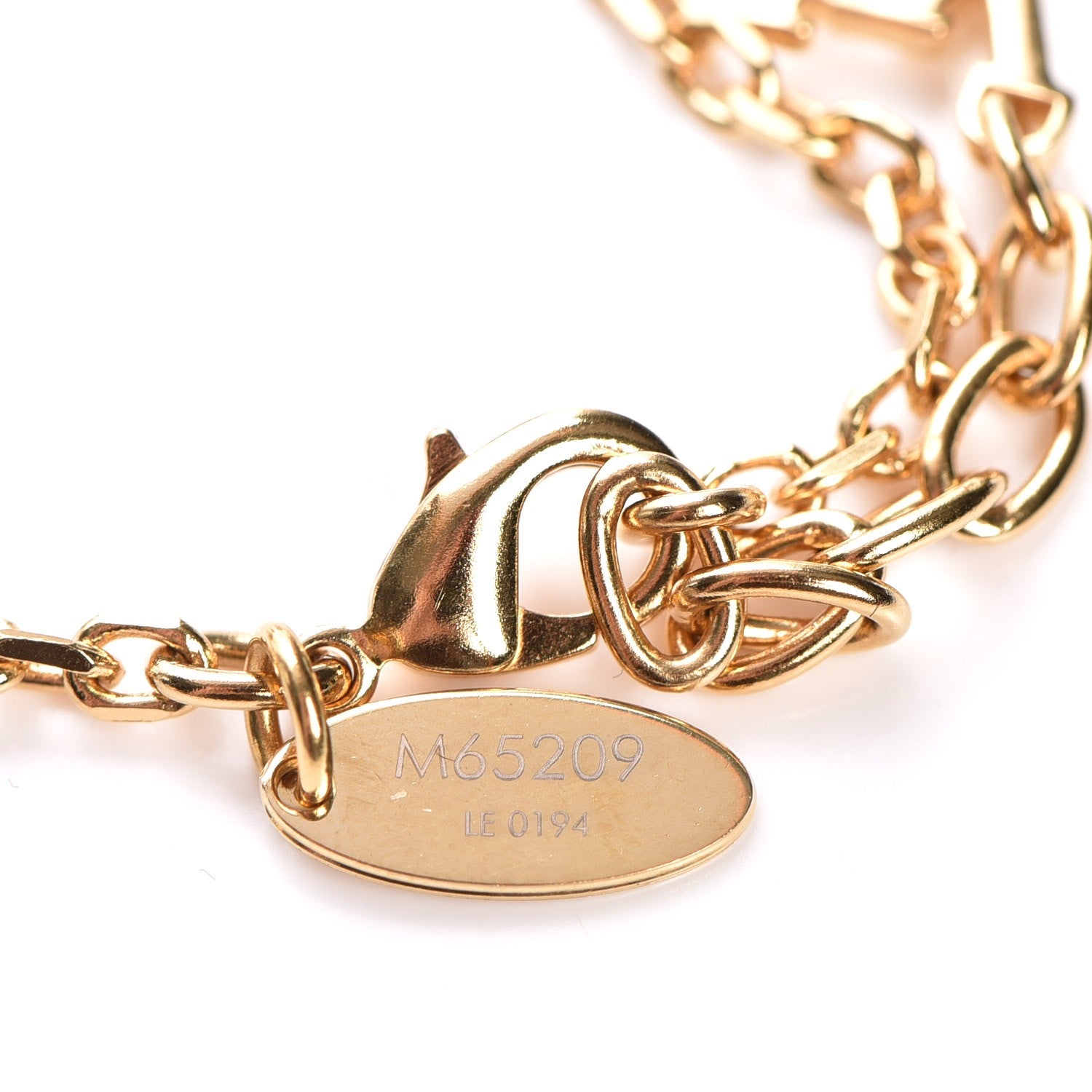 Louis Vuitton Swarovski Gamble Bracelet Azur Gold 4 of 7