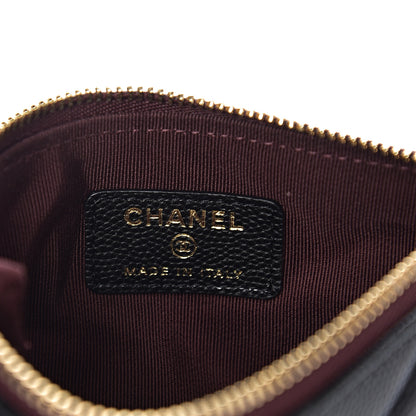 Chanel Caviar Quilted Small Cosmetic Case Black 5 of 6