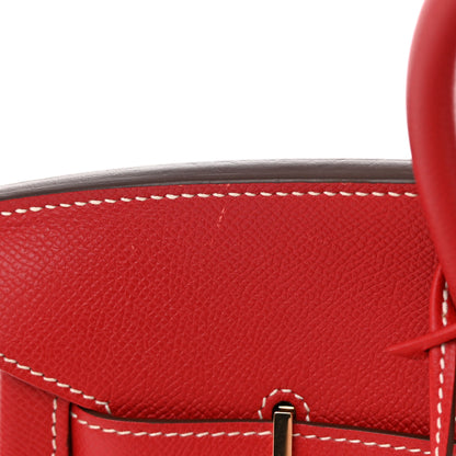 Hermes Epsom Candy Birkin 35 Rouge Casaque Bleu Thalassa 20 of 22
