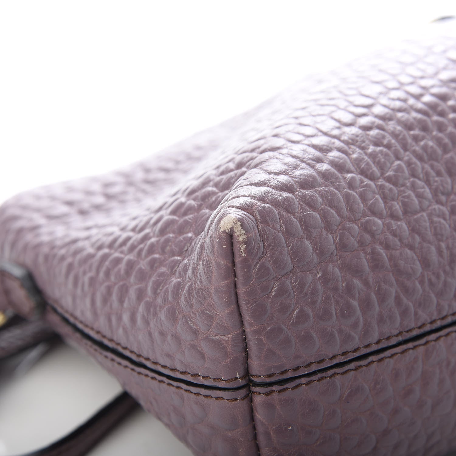 Burberry Signature Grain Calfskin Small Chichester Crossbody Clutch Bag Dark Plum 10 of 15
