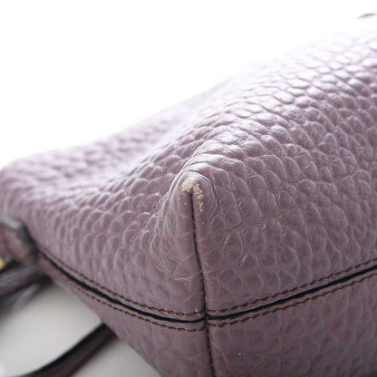 Burberry Signature Grain Calfskin Small Chichester Crossbody Clutch Bag Dark Plum 10 of 15