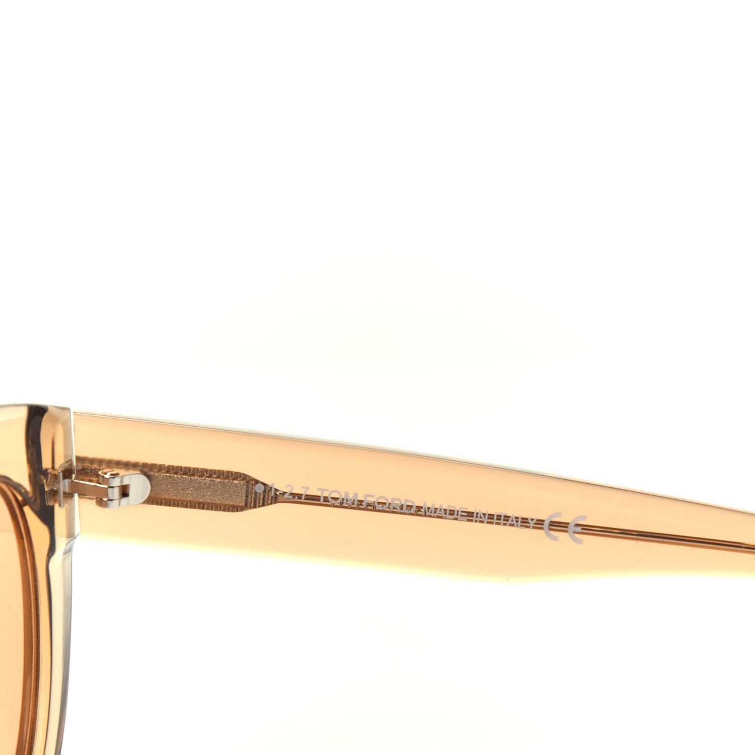 Tom Ford Diane Sunglasses TF577 Shiny Light Brown 6 of 7