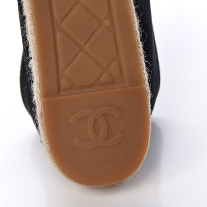 Chanel Fabric Biarritz CC Espadrilles 40 Black 9 of 11