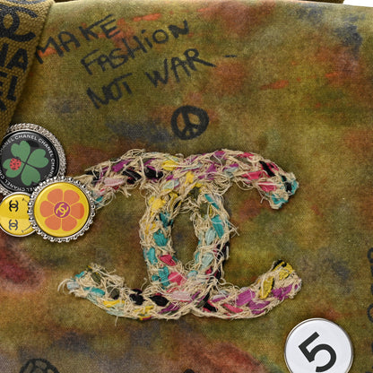 Chanel Washed Toile Graffiti On The Pavements Messenger Khaki Multicolor 9 of 12