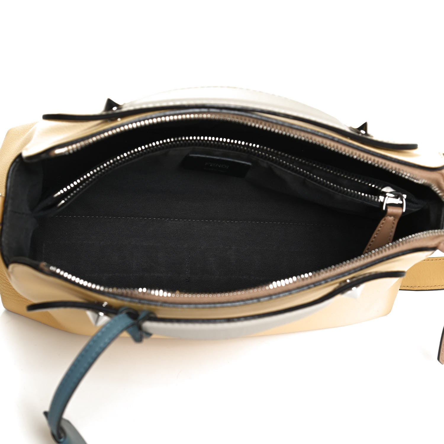 Fendi Vitello Dolce 4 Color Medium By The Way Boston Bag Grano Riviera Multicolor 5 of 12