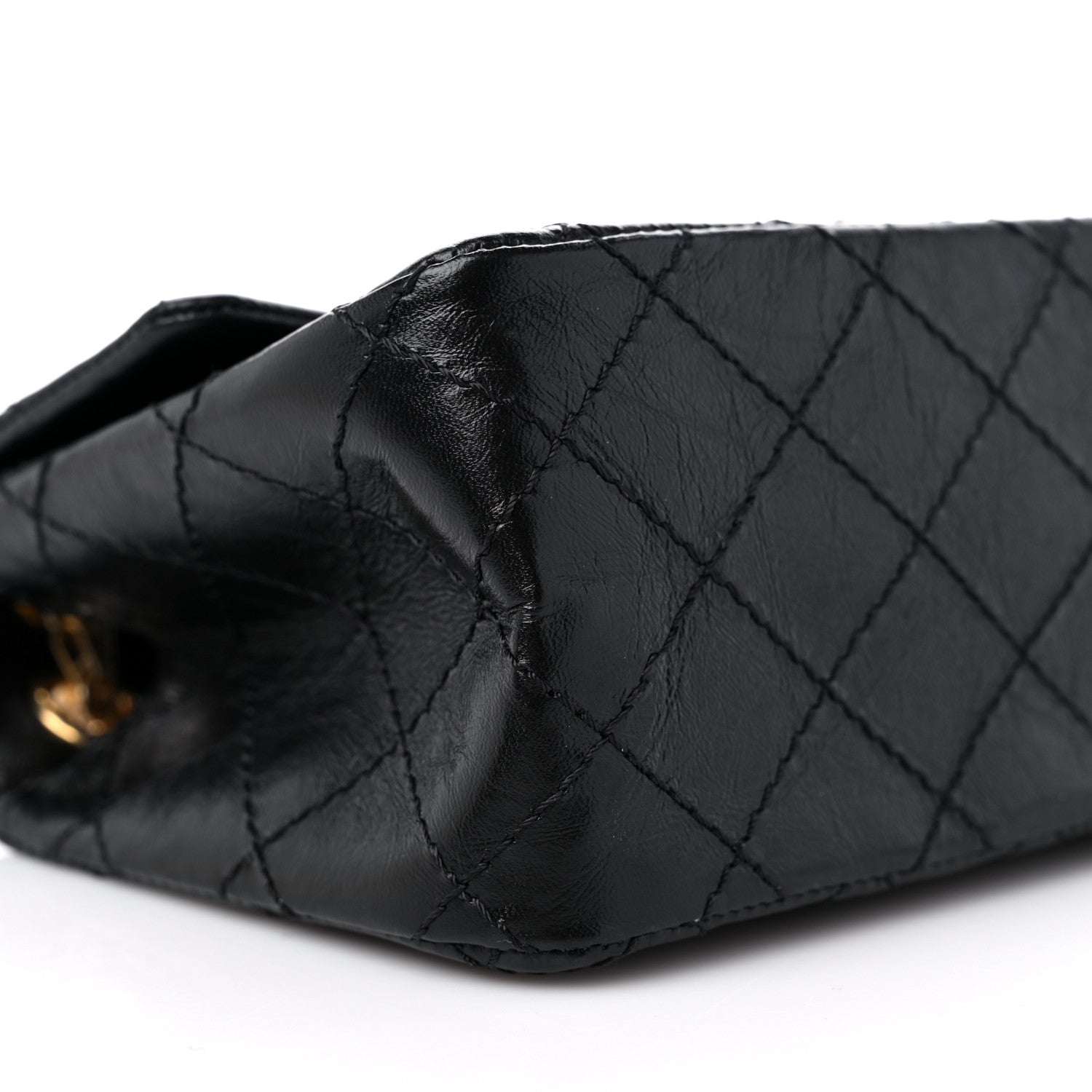 Chanel Aged Calfskin Quilted 2.55 Reissue Mini Flap Black 8 of 10