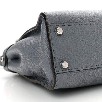 Fendi Cuoio Romano Selleria Bi-Color Medium Peekaboo Iconic Satchel Nube Bordeaux 9 of 11