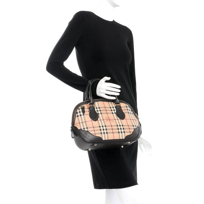 Burberry Haymarket Check Small Orchard Bowling Bag Chocolate 3 of 12